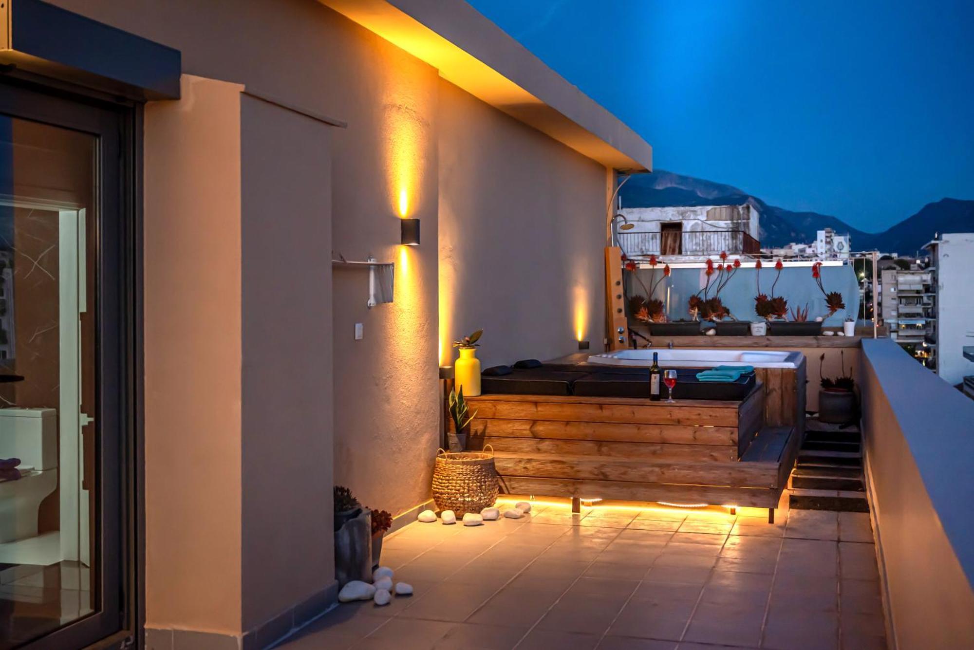 Majestic Penthouse In The Heart Of Patra Lägenhet Exteriör bild