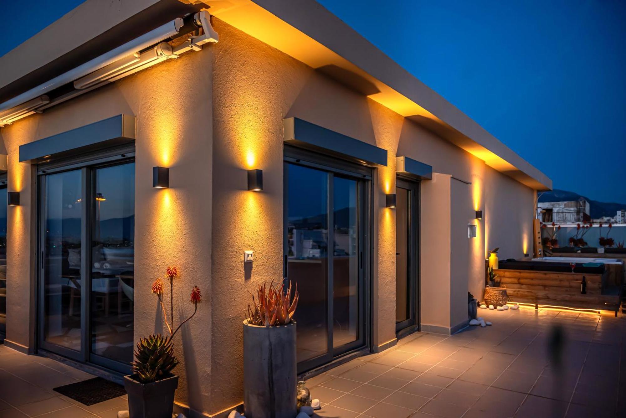 Majestic Penthouse In The Heart Of Patra Lägenhet Exteriör bild